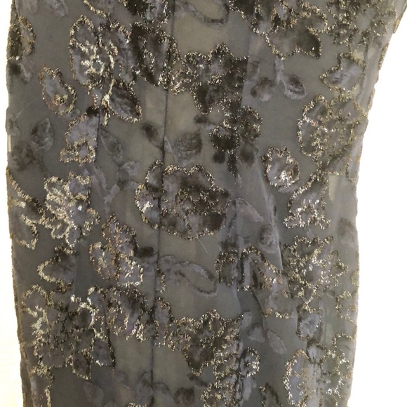 Blue one shoulder lace gown - Picture 6 of 6